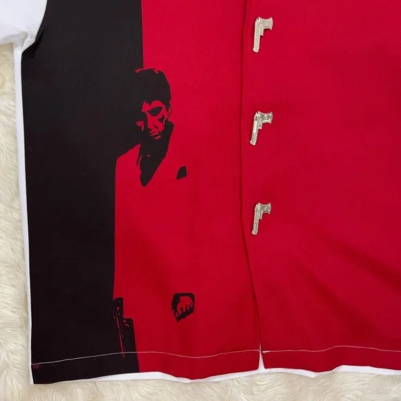 Rare Scarface Button Up Shirt - Picture 3 of 4
